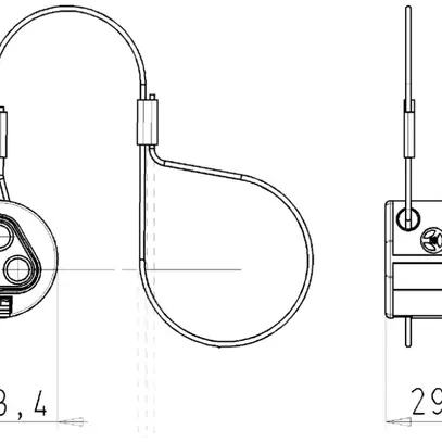 Obturateur Wieland RST, pour fiches RST20i3/2, noir 