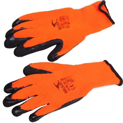 Arbeitshandschuhe orange, Grösse 9 