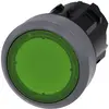 Leuchtdrucktaster Siemens SIRIUS ACT grün Metallfrontring 