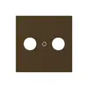 Placca frontale kallysto marrone per R/TV 60×60mm 