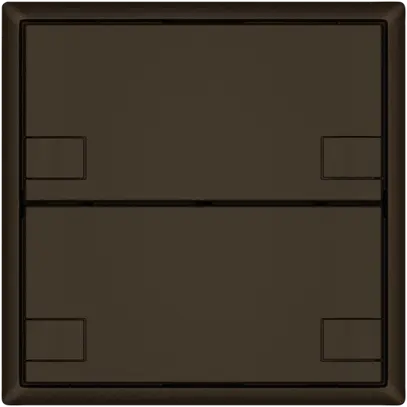 KNX-Taster RGB EDIZIO.liv SNAPFIX® Temperaturfüh.o.LED 2×Taste 2-Tbed.br 