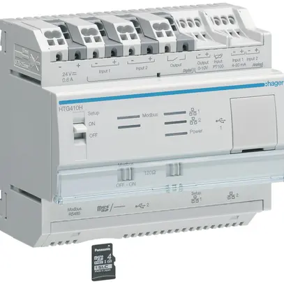 Server monitoraggio energetico AMD Hager agardio.manager Micro SD 