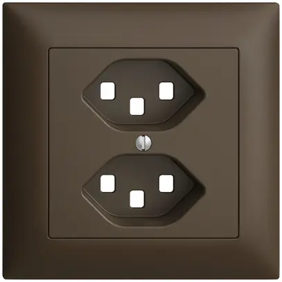 UP-Frontset EDIZIOdue coffee 88×88mm 2×T23 