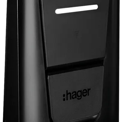 Calotta di copertura Hager per stazione di carica con presa di ricarica nero 