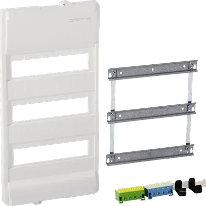 Kit di montaggio Hager volta senza cornice/porta 3-file 