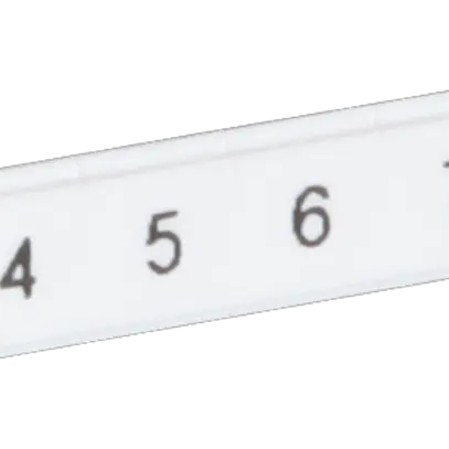 Ruban Zack ZBF plat 1…10 blanc impression horizontale à 10 étiquettes 5mm 