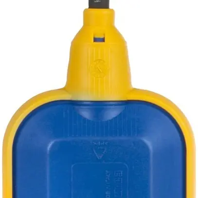 Interrupteur à flotteur Subag KR1, 130×80×41mm, câble 5m, blau/jaune 