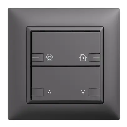 Kit frontal ENC EDIZIOdue zepAIR moteur 1C avec marquage avec LED gris foncé 