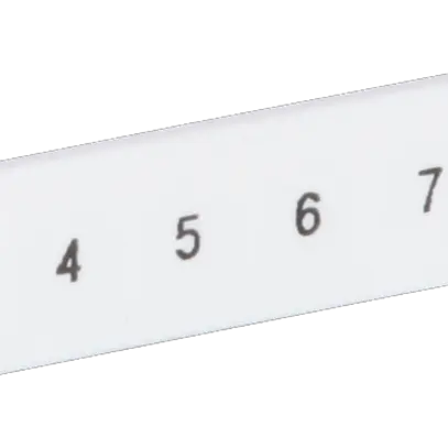 Ruban Zack ZB 1…10 blanc impression horizontale à 10 étiquettes 6mm 