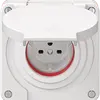 Steckdose NEVO N.CO 1×T15, IP55 gemäss SN 441011, m.roter Dichtung, weiss 