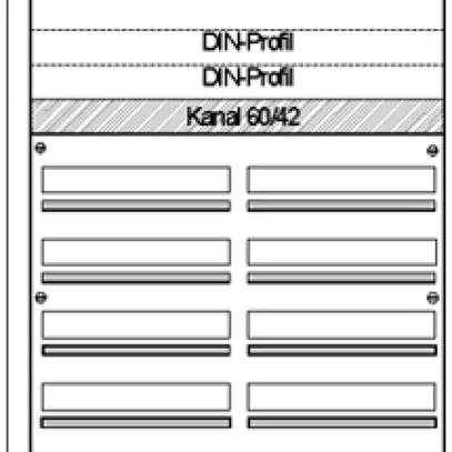 Centralino AP HAG con spazio per contatore 5 file/190 moduli 755x1070x97mm 