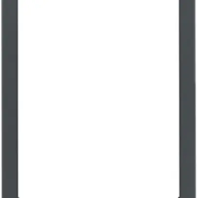 Cadre design vidéo Hager elcom.touch rond anthracite 