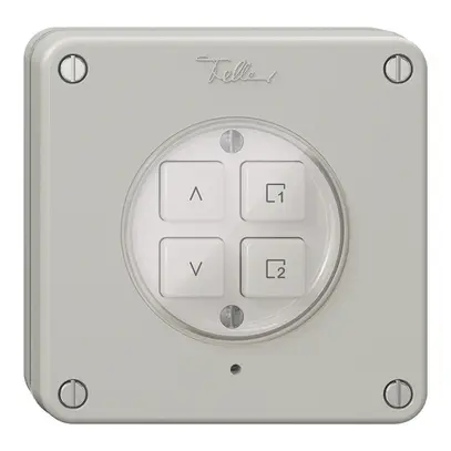 Interrupteur stores ENC 1K/4T scène NEVO Wiser gris clair 