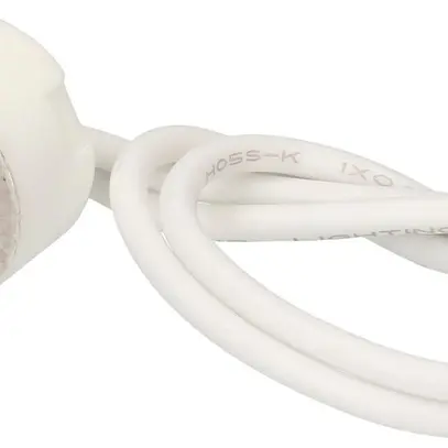 Douille G4/G5.3/G6.35 matière synthétique blanc avec raccordement 140mm 