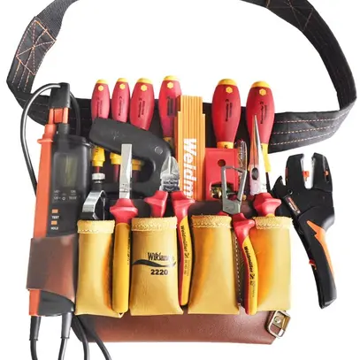 Sacoche à outils Weidmüller WZTE Leder Premium 16 pièces 