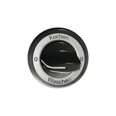 Kit front. 0-Kochen-0-Waschen per interr.rotativo nero 