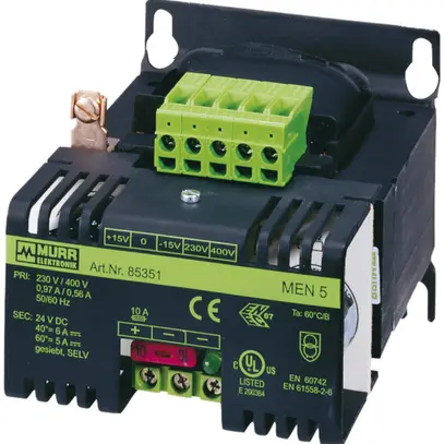 Alimentatore con raddrizzatore Murrelektronik MEN 230/400VAC, 24VDC/1A 