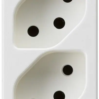 EB-Steckdose 4×t13 Steckklemmen FLF weiss 