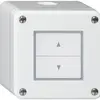 Interruttore per tapparelle AP robusto IP55 bianco con 2 tasti di comando 