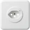 Kit frontale INC per presa Hager basico 1×tipo 13 illuminati G bianco 