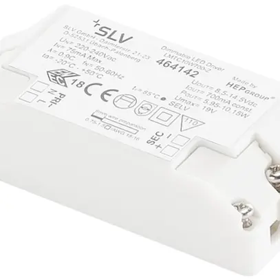 Convertitore LED SLV 10W, 700mA regolabile con scarico di trazione IP20 