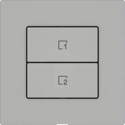 Poussoir scènes EDIZIO.liv Wiser SNAPFIX® 2 scènes 2 touches grc 