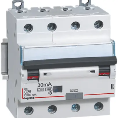 Disjoncteur différentiel Legrand C 4P 16A 30mA type F 