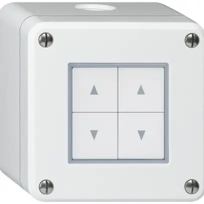 Pulsante per tapparelle AP robusto IP55 bianco con 4 tasti di comando 