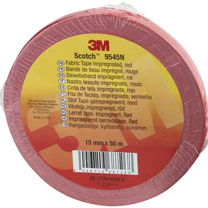 Bande de tissu imprégné Scotchlok 19 mm×50m rouge 