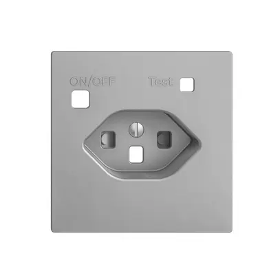 Kit frontale EDIZIOdue per presa FI F, T23, shutter, silver 