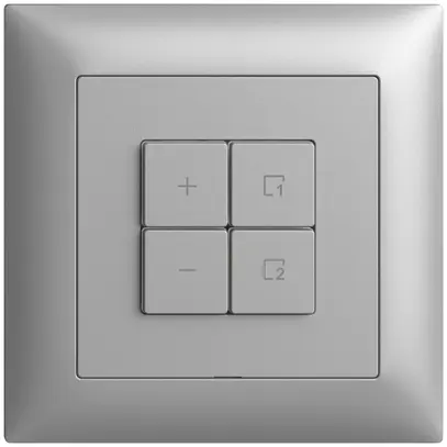 Stazione secondaria INC 1K/4T per dimmer scena Edue Wiser silver 