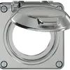 Parte superiore ELEMENT SNAPFIX® c.coperchio ribaltabile p.prese IP20 Ø53mm all 