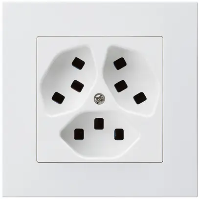 Presa INC Hager kallysto.pro 3×T23 C bianco ultra 