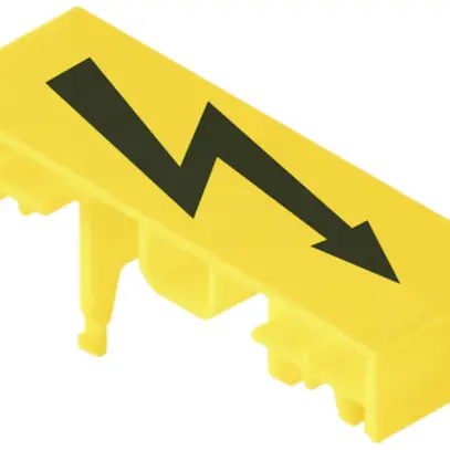 Marcatore di morsetto WM WAD 12 M.BL. 36.2×12mm simbolo verticale PA66 giallo 
