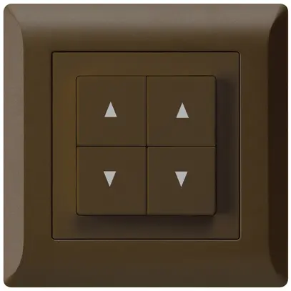 Interruttore per tapparelle INC kallysto.line marrone con 4 tasti 