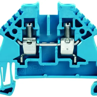 Borne de passage Weidmüller WDU N connexion à vis 4mm² 32A TS35 bleu 