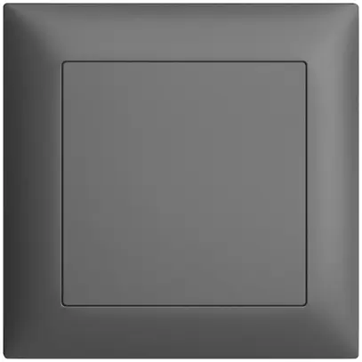 Copertura cieca INC EDIZIOdue grigio scuro, senza vite centrale 