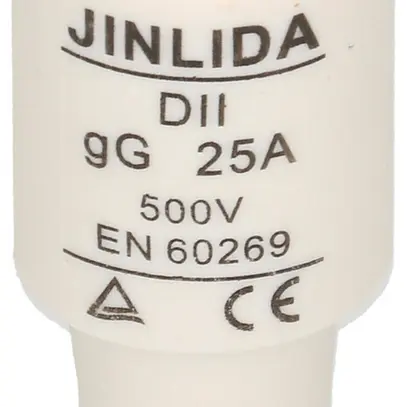 Fusible D MAX HAURI DT-II 25A jaune 500V retardé 50 KA gG Ø21×48mm 5 pièces 