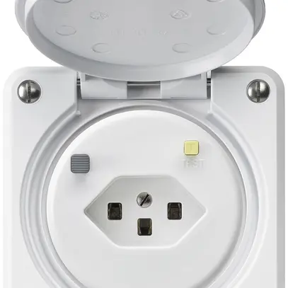 Presa FI INC robusto C T23 30mA bianco 