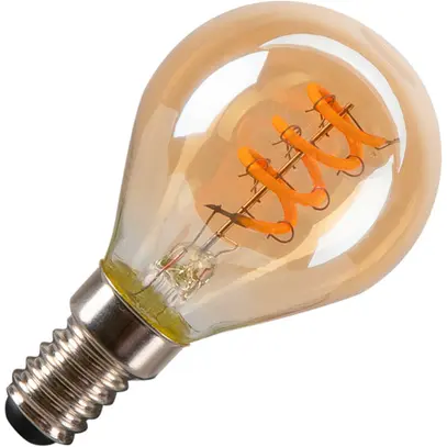 Lampada LED SLV E14 2W 70lm 1800K REG chiaro/oro Ø45×75mm 