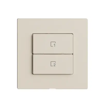 Comando per pulsante scena 2 scene vert./2T Edue Wiser crema 