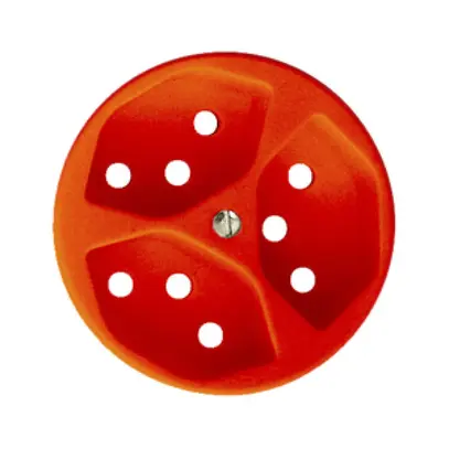 Kit frontale FH per presa 3×T13 arancione 