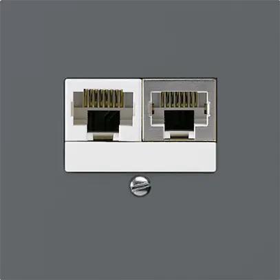 Scatola INC kallysto 2×RJ45s+u separato antracite 