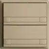 UP-Taster KNX 2-fach EDIZIOdue colore sand RGB ohne LED mit Papiereinlage 