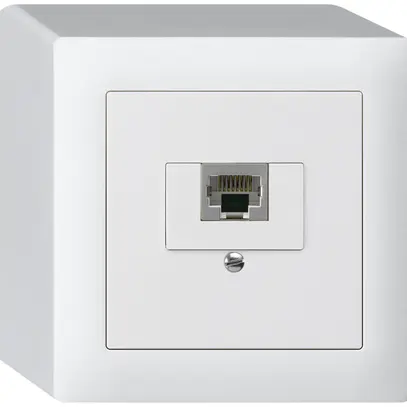 Scatola AP kallysto 1×RJ45s bianco 