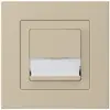 Poussoir de sonnerie ENC avec porte-étiquette A/1L kallysto.pro beige 