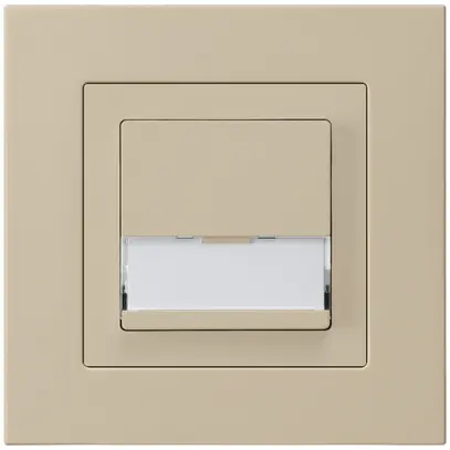 Poussoir de sonnerie ENC avec porte-étiquette A/1L kallysto.pro beige 