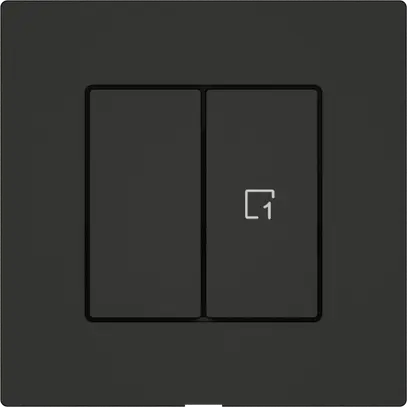 Interrupteur à poussoir EDIZIO.liv Wiser SNAPFIX® 1 scène 2 touches WLAN no 