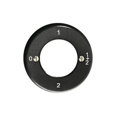 Kit frontale Feller 0-1-1+2-2 nero per interr.rotativo a chiave 