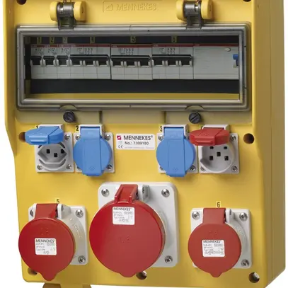 Distributeur de courant EverGum 63A 1×FI 6×LS 3×T23 1×T25 1×CEE16/CEE32/CEE63 